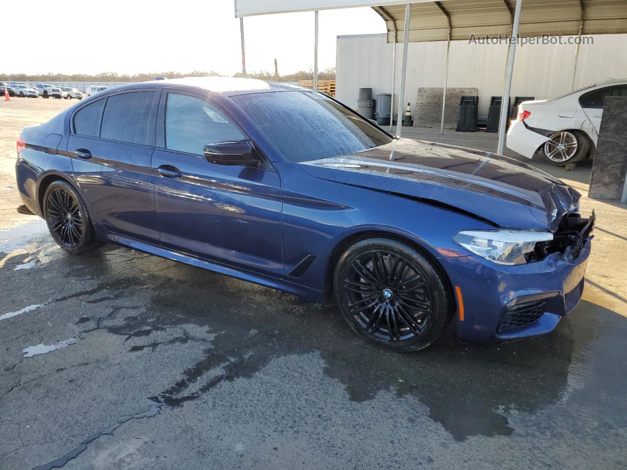 2020 Bmw 540 I Blue vin: WBAJS1C00LCD26657