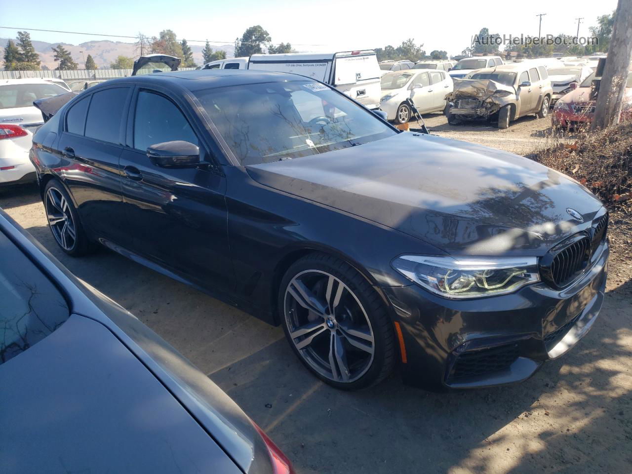 2020 Bmw 540 I Gray vin: WBAJS1C02LWW63133