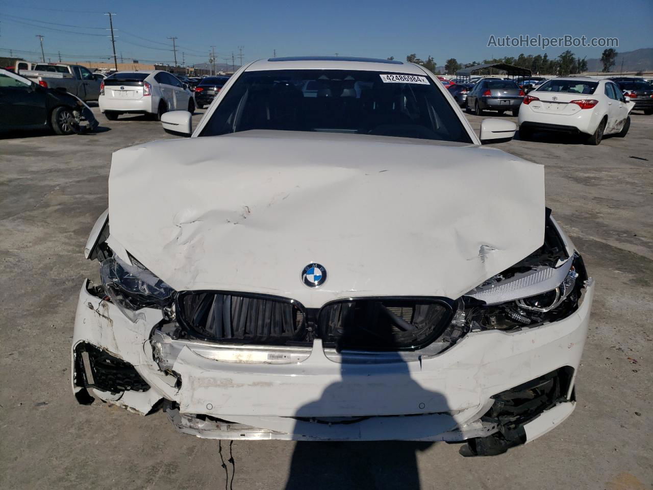 2020 Bmw 540 I White vin: WBAJS1C05LWW61795