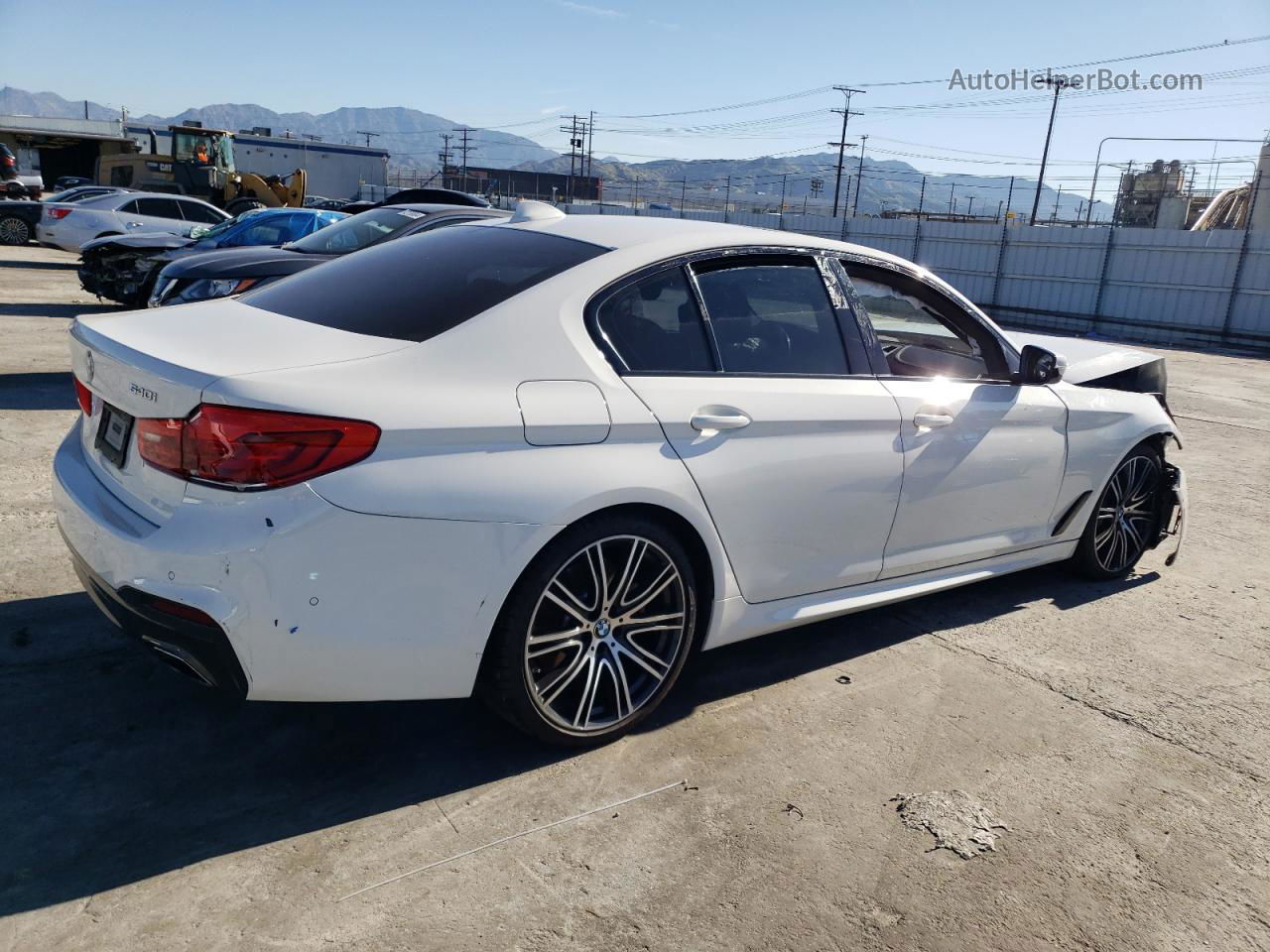 2020 Bmw 540 I White vin: WBAJS1C05LWW61795