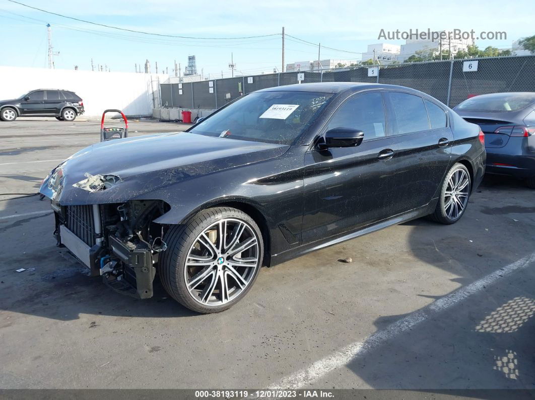 2020 Bmw 5 Series 540i Black vin: WBAJS1C0XLWW61775