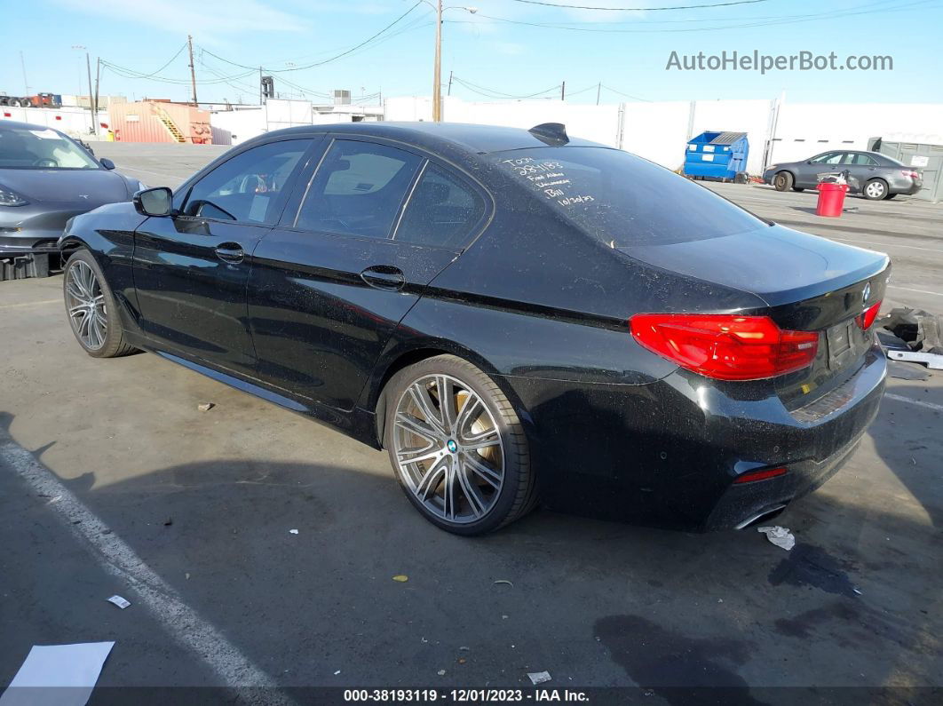 2020 Bmw 5 Series 540i Black vin: WBAJS1C0XLWW61775