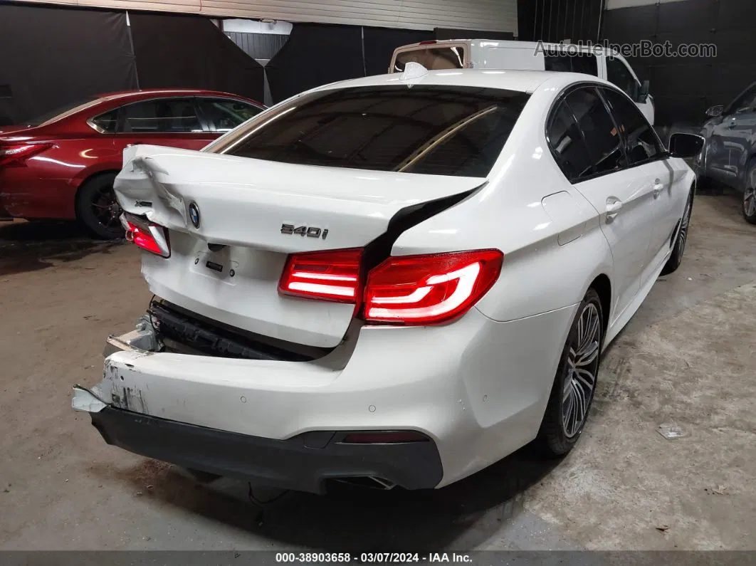 2020 Bmw 540i Xdrive White vin: WBAJS3C00LWW83750