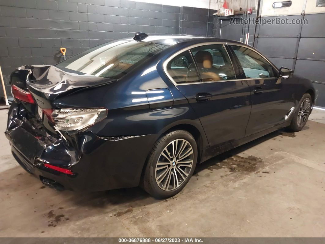 2020 Bmw 5 Series 540i Xdrive Blue vin: WBAJS3C04LCD76733