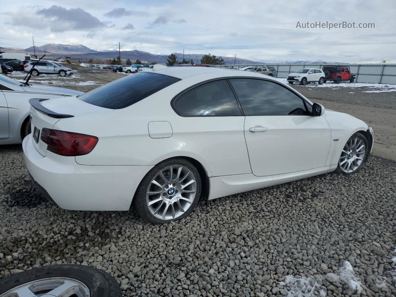 2012 Bmw 328 I White vin: WBAKE3C54CE770421