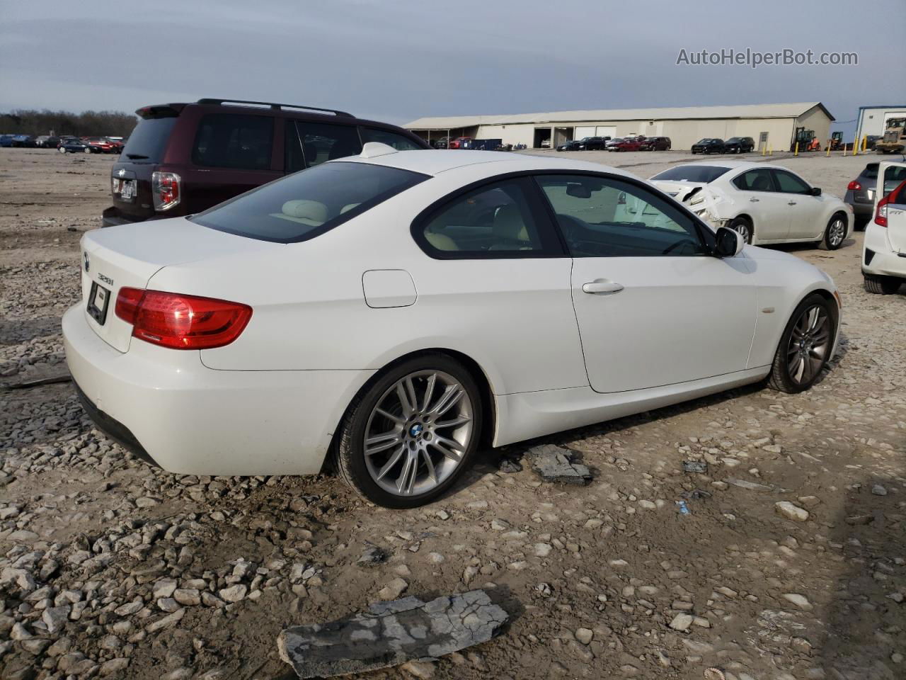 2011 Bmw 328 I White vin: WBAKE3C58BE441848