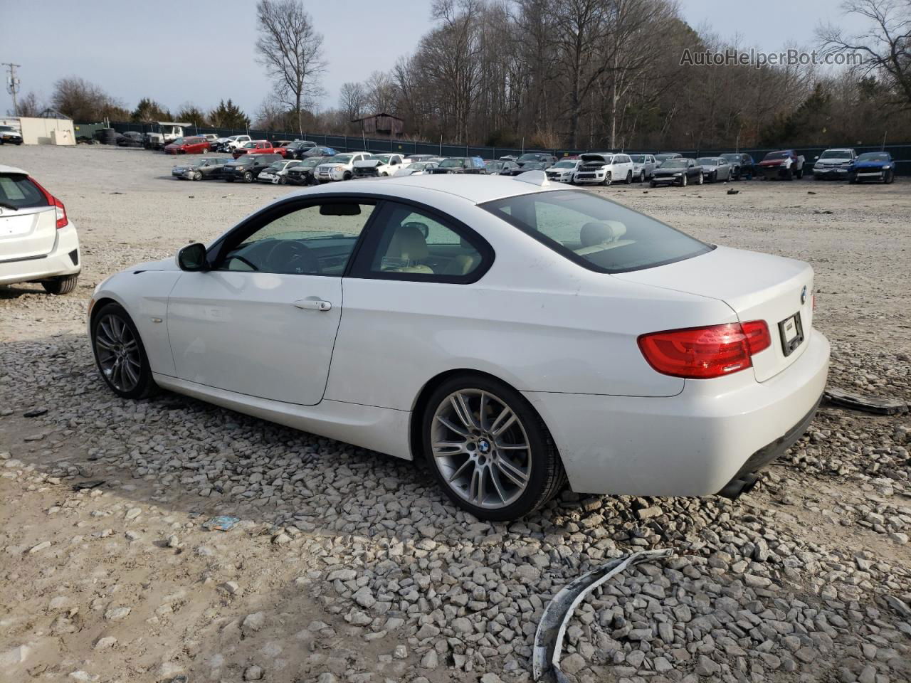 2011 Bmw 328 I White vin: WBAKE3C58BE441848