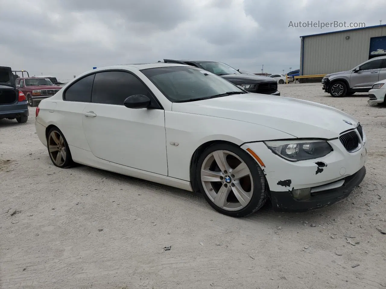 2011 Bmw 328 I White vin: WBAKE3C58BE441865