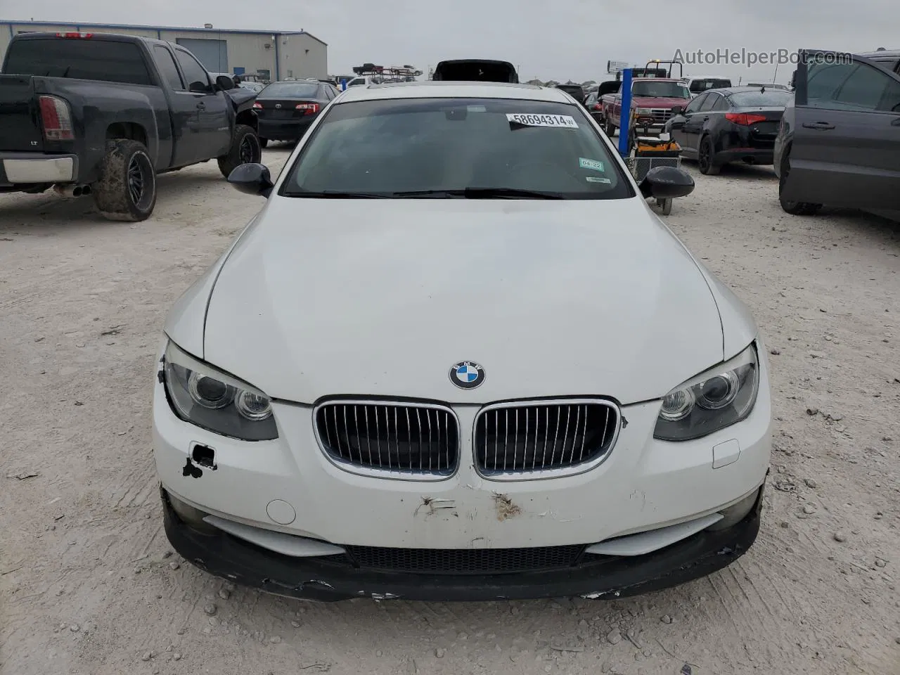 2011 Bmw 328 I White vin: WBAKE3C58BE441865