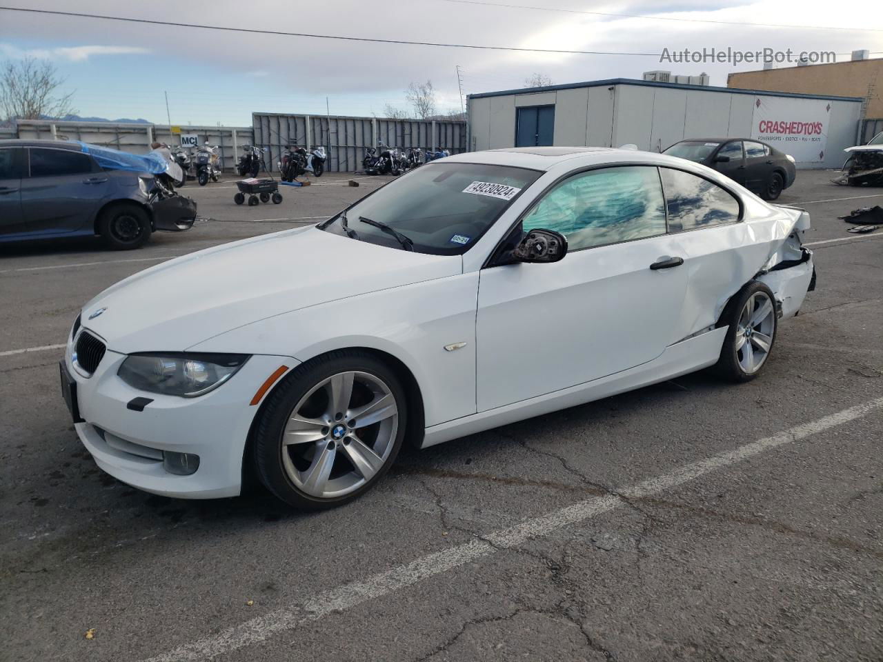 2011 Bmw 328 I White vin: WBAKE3C59BE441812