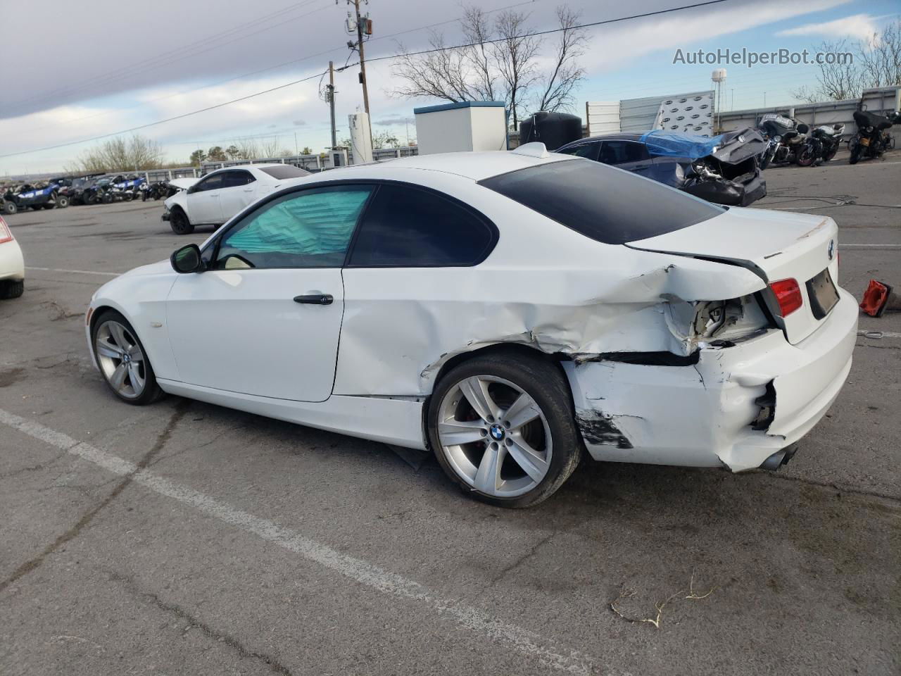 2011 Bmw 328 I White vin: WBAKE3C59BE441812