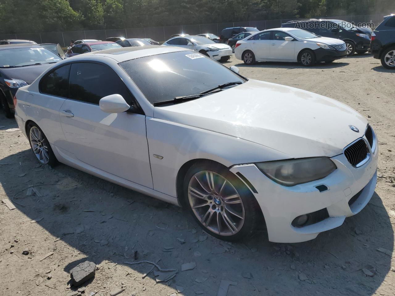 2011 Bmw 328 I White vin: WBAKE3C59BE557835