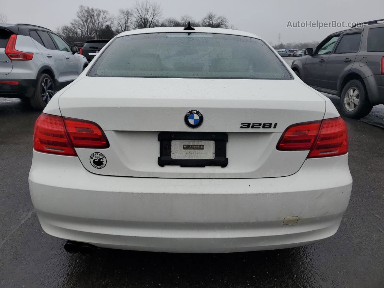 2011 Bmw 328 I Sulev White vin: WBAKE5C50BE754761