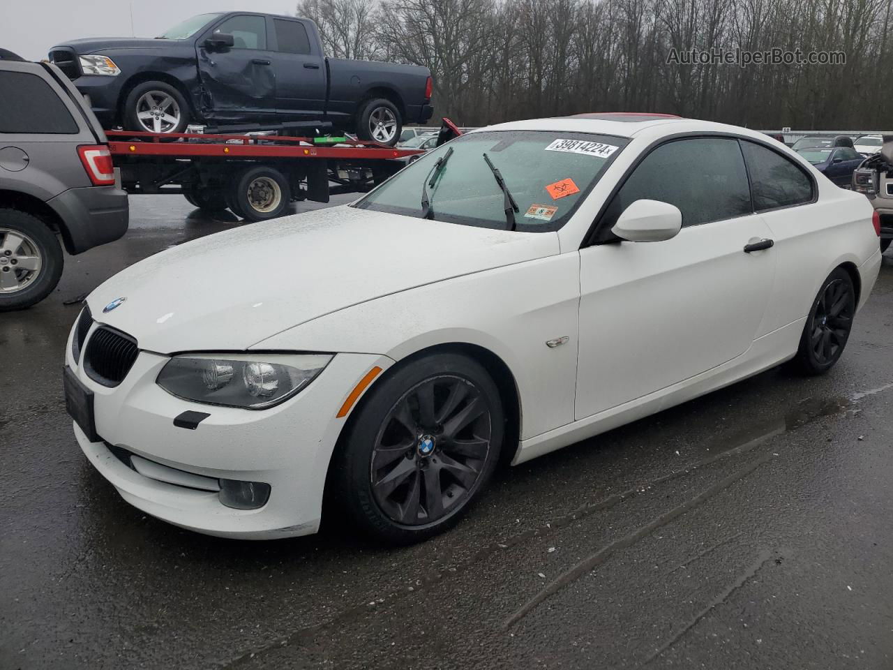 2011 Bmw 328 I Sulev White vin: WBAKE5C50BE754761