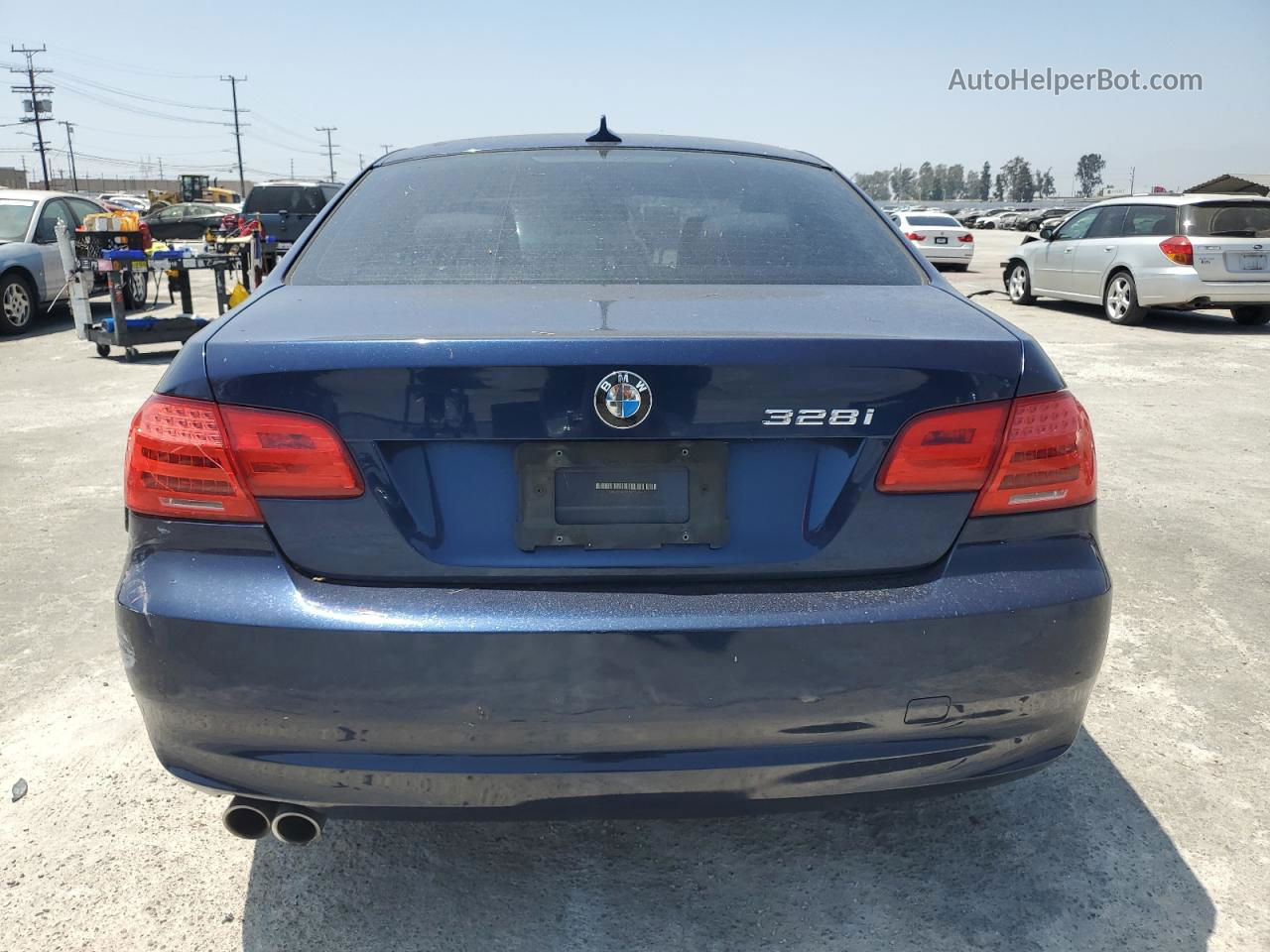 2011 Bmw 328 I Sulev Blue vin: WBAKE5C52BE754714