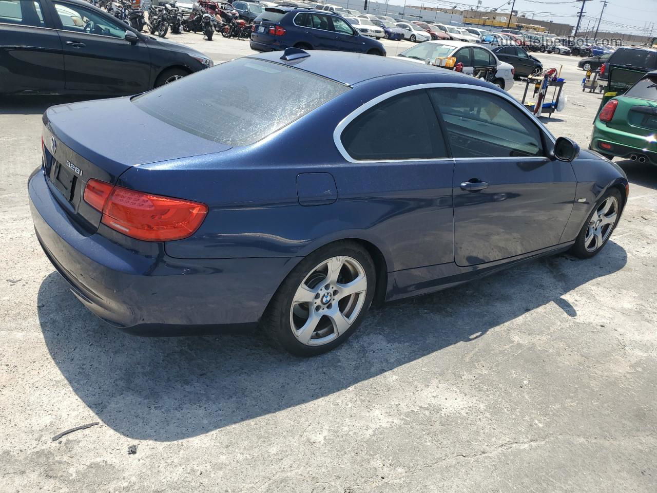 2011 Bmw 328 I Sulev Blue vin: WBAKE5C52BE754714