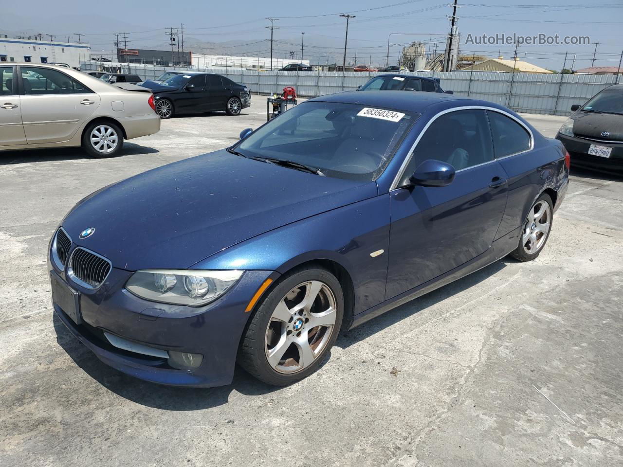 2011 Bmw 328 I Sulev Blue vin: WBAKE5C52BE754714