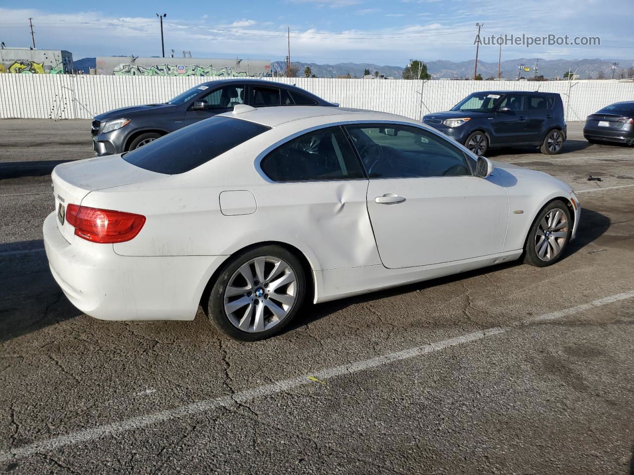 2011 Bmw 328 I Sulev White vin: WBAKE5C53BE573623