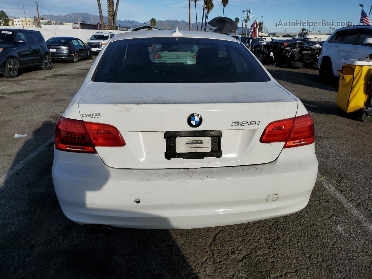 2011 Bmw 328 I Sulev White vin: WBAKE5C53BE573623