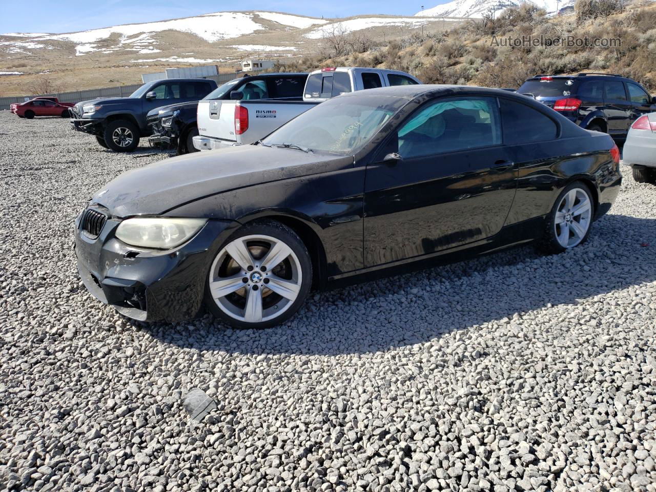 2011 Bmw 328 I Sulev Black vin: WBAKE5C57BE573673