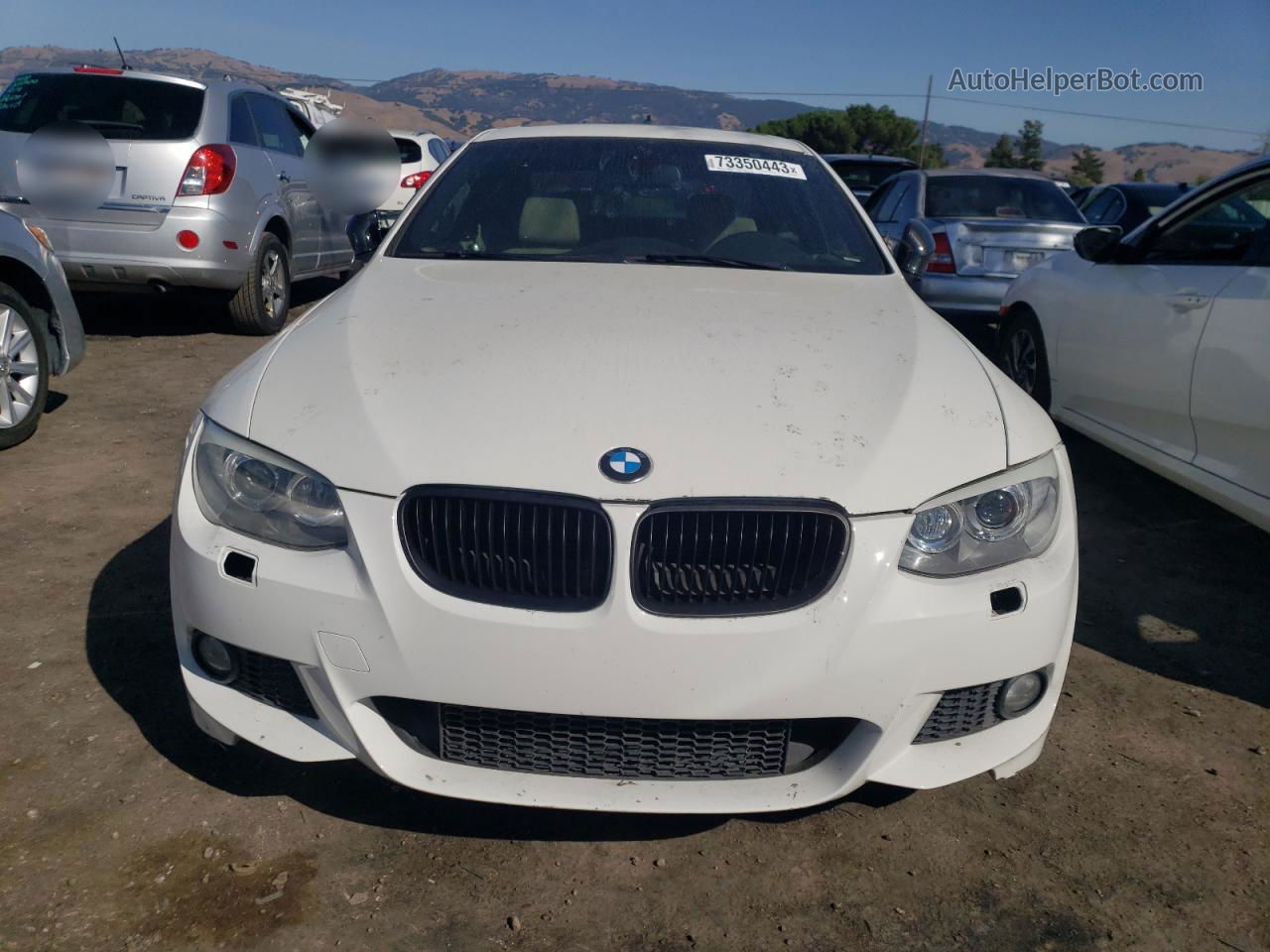 2012 Bmw 328 I Sulev White vin: WBAKE5C57CE756539