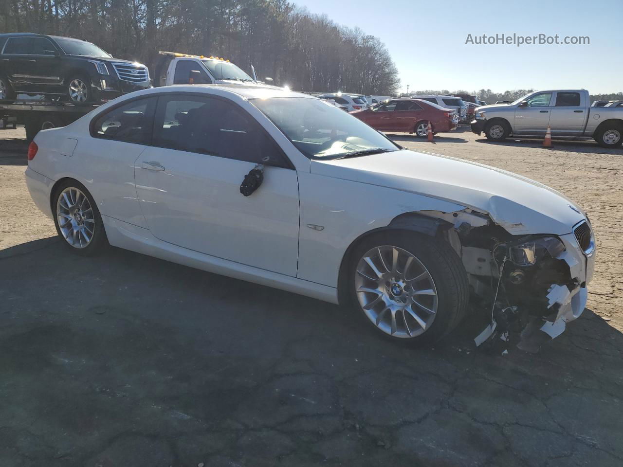 2012 Bmw 328 I Sulev White vin: WBAKE5C59CE756252