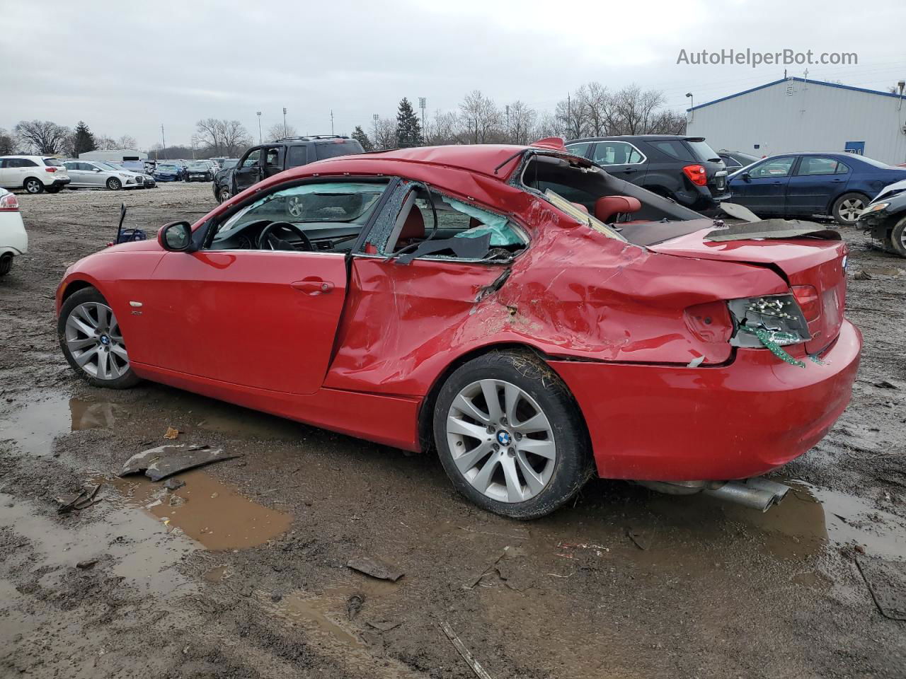 2012 Bmw 328 Xi Red vin: WBAKF3C50CE974940