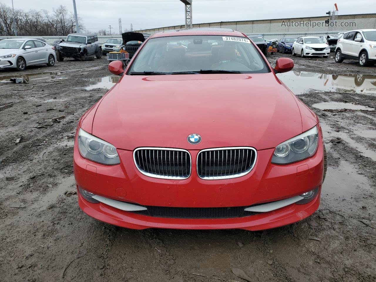 2012 Bmw 328 Xi Red vin: WBAKF3C50CE974940