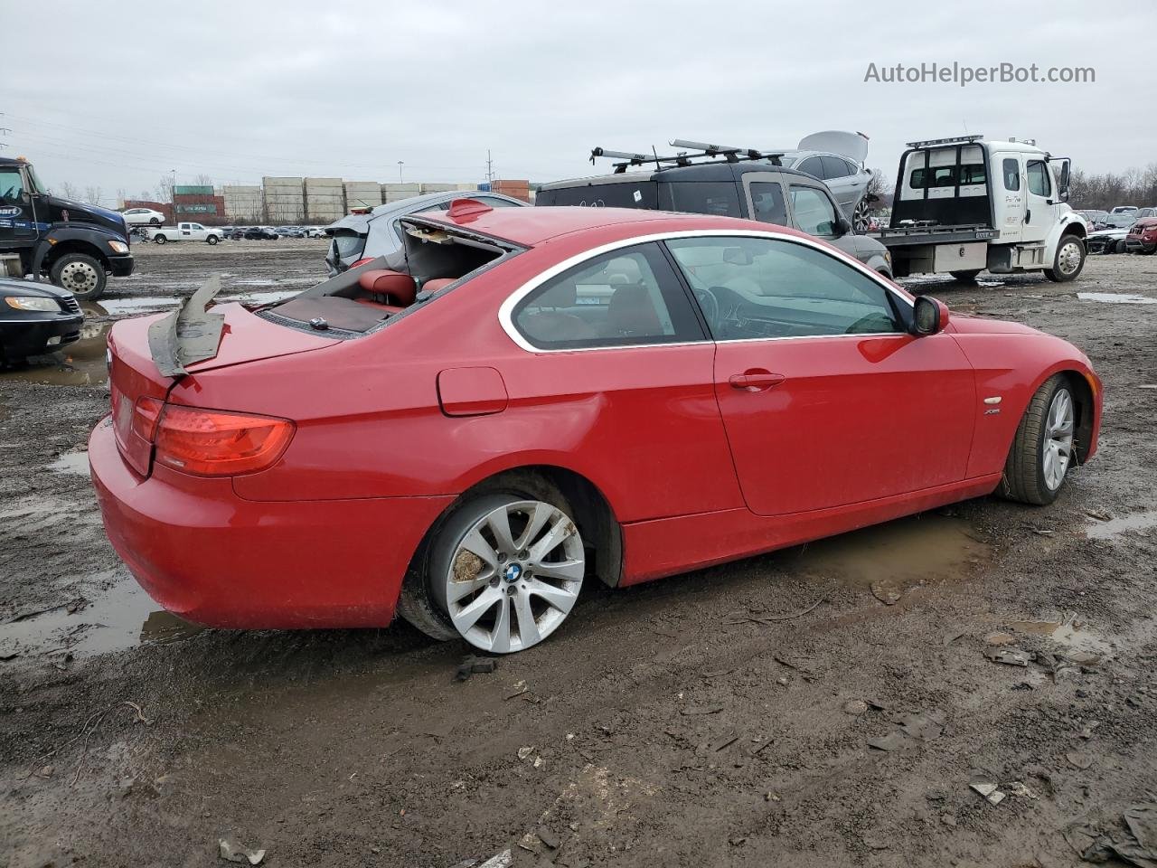 2012 Bmw 328 Xi Красный vin: WBAKF3C50CE974940