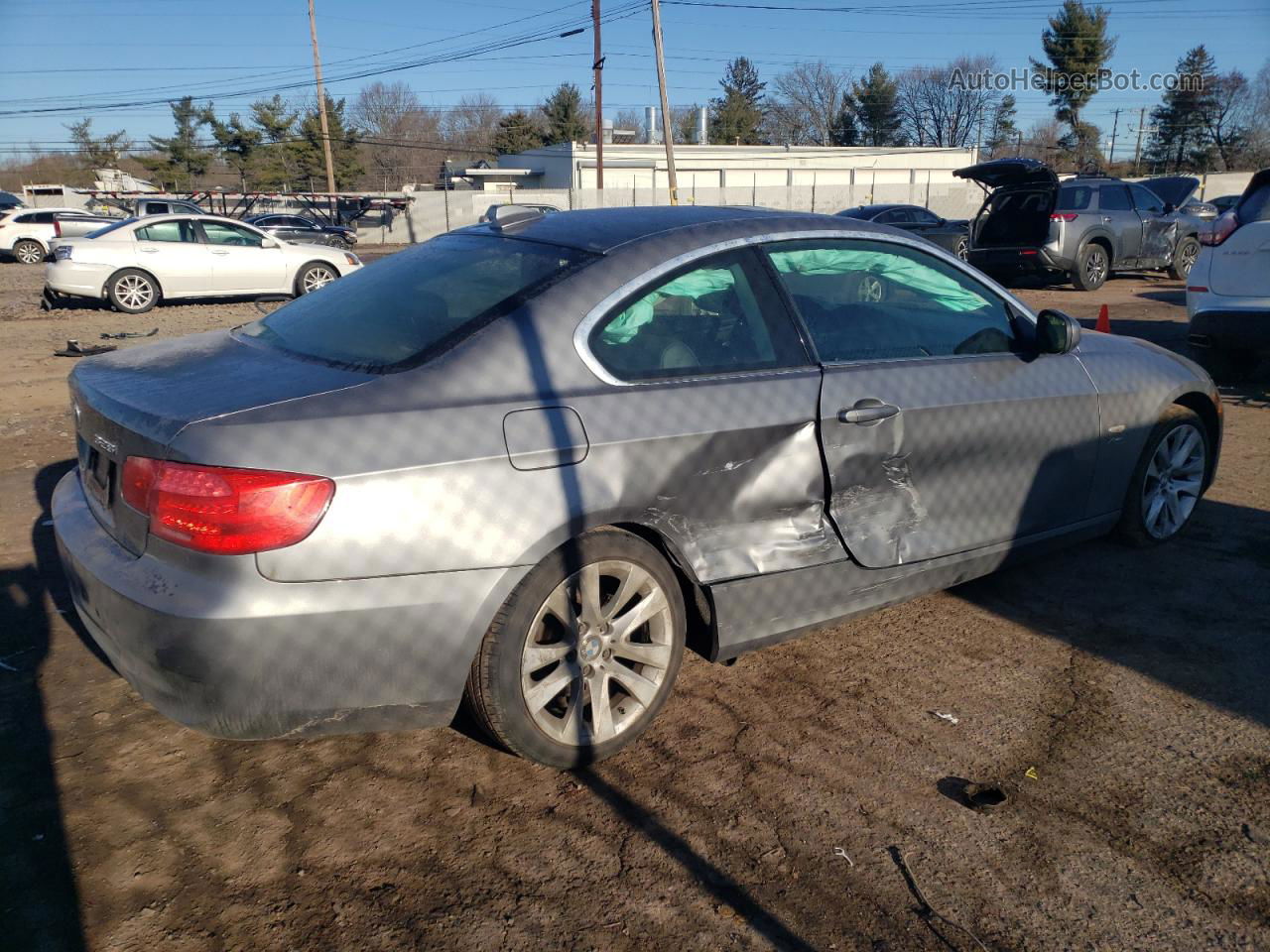 2012 Bmw 328 Xi Gray vin: WBAKF3C56CE975140