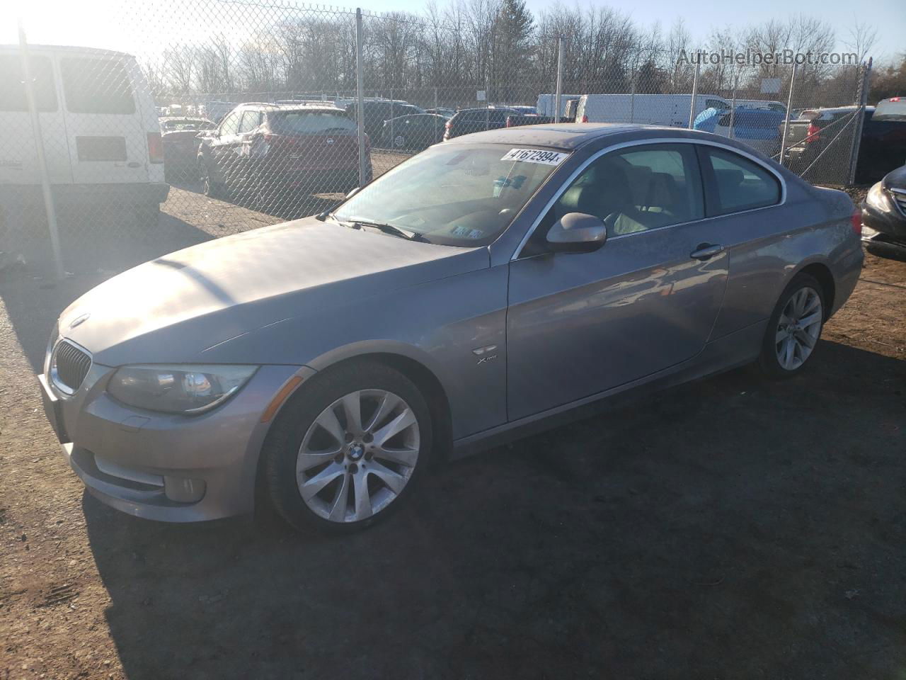 2012 Bmw 328 Xi Gray vin: WBAKF3C56CE975140