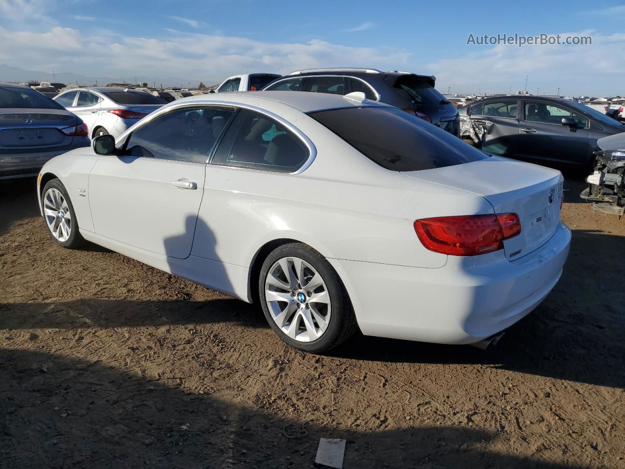 2012 Bmw 328 Xi White vin: WBAKF3C57CE974420