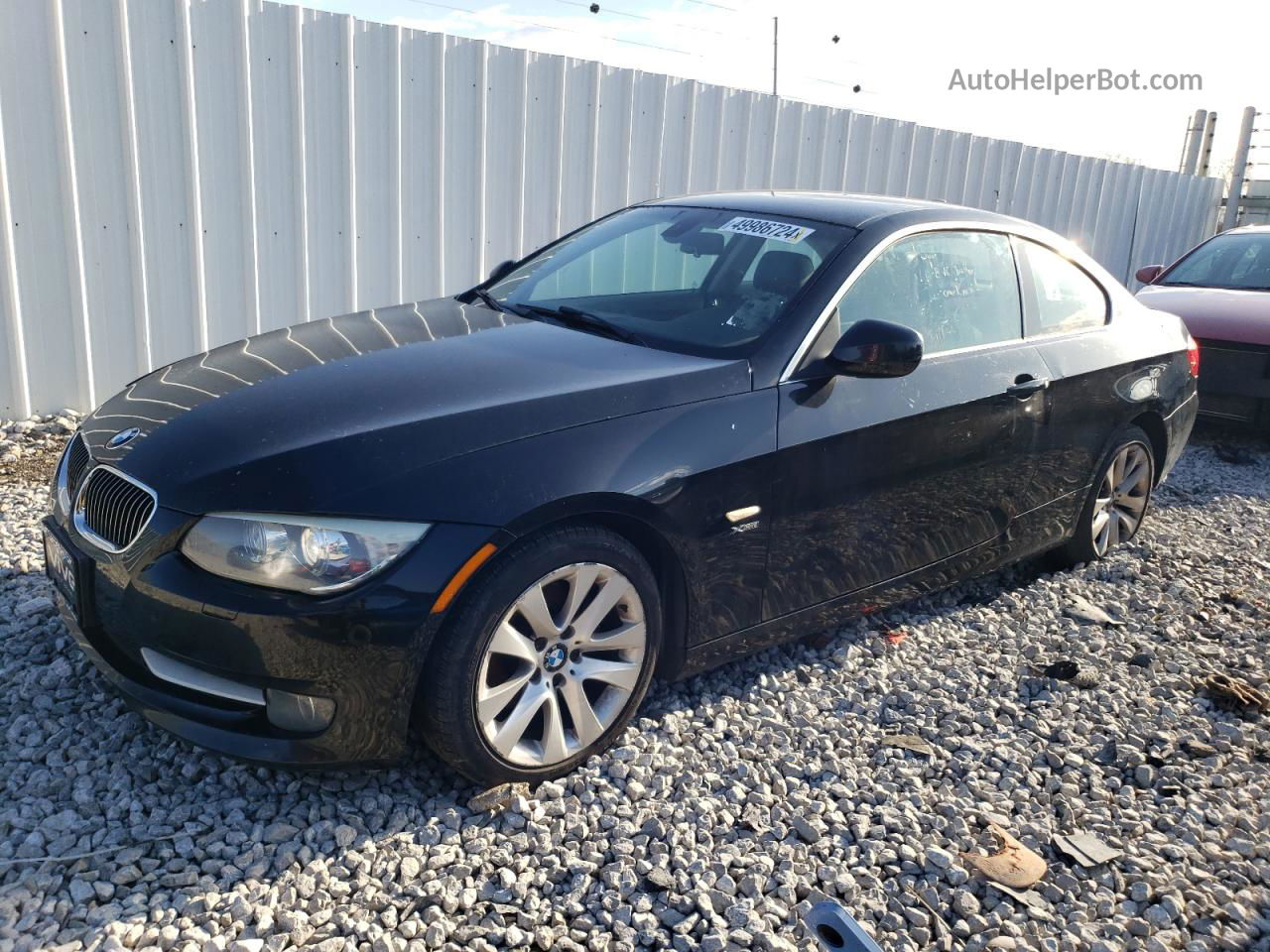 2012 Bmw 328 Xi Sulev Черный vin: WBAKF5C50CE656599