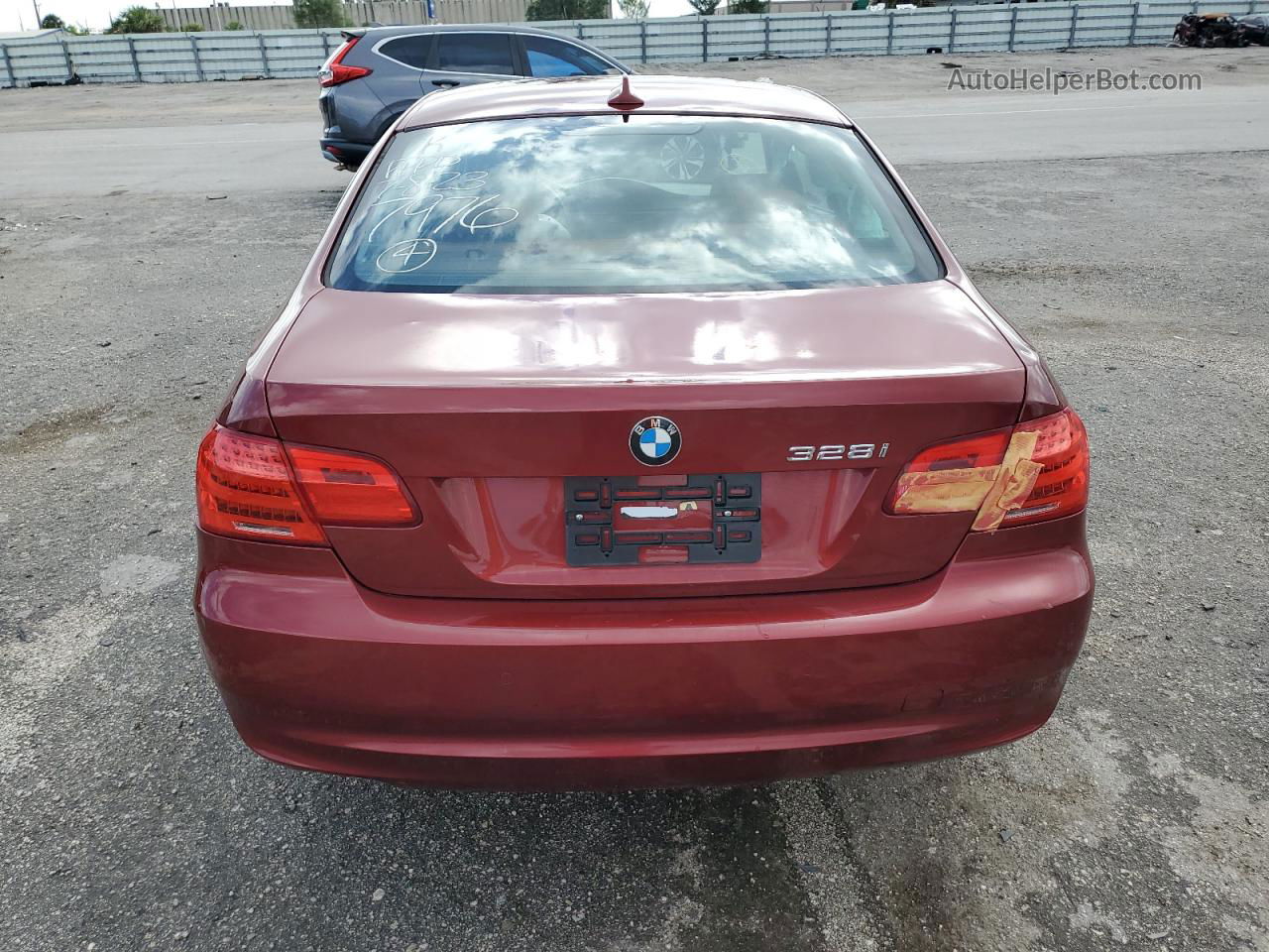 2013 Bmw 328 Xi Sulev Maroon vin: WBAKF5C57DE657976