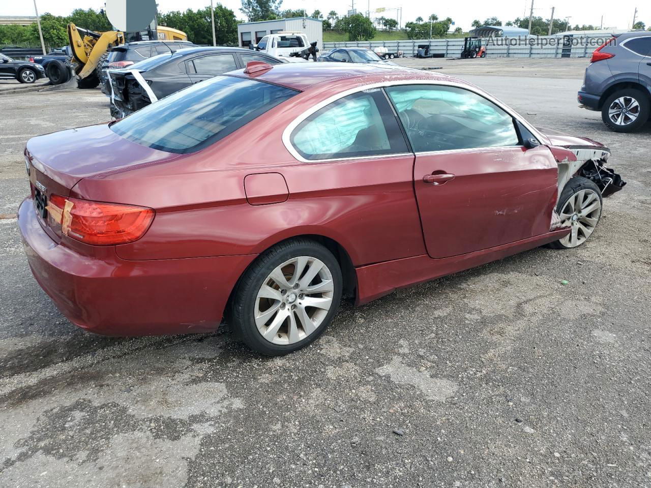 2013 Bmw 328 Xi Sulev Maroon vin: WBAKF5C57DE657976