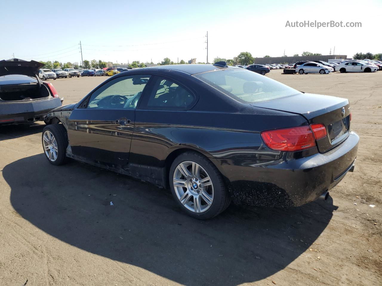 2012 Bmw 335 Xi Black vin: WBAKF9C50CE859483