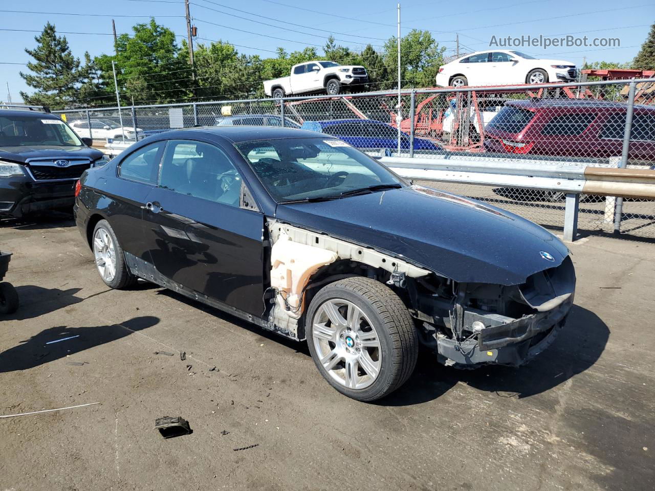 2012 Bmw 335 Xi Black vin: WBAKF9C50CE859483