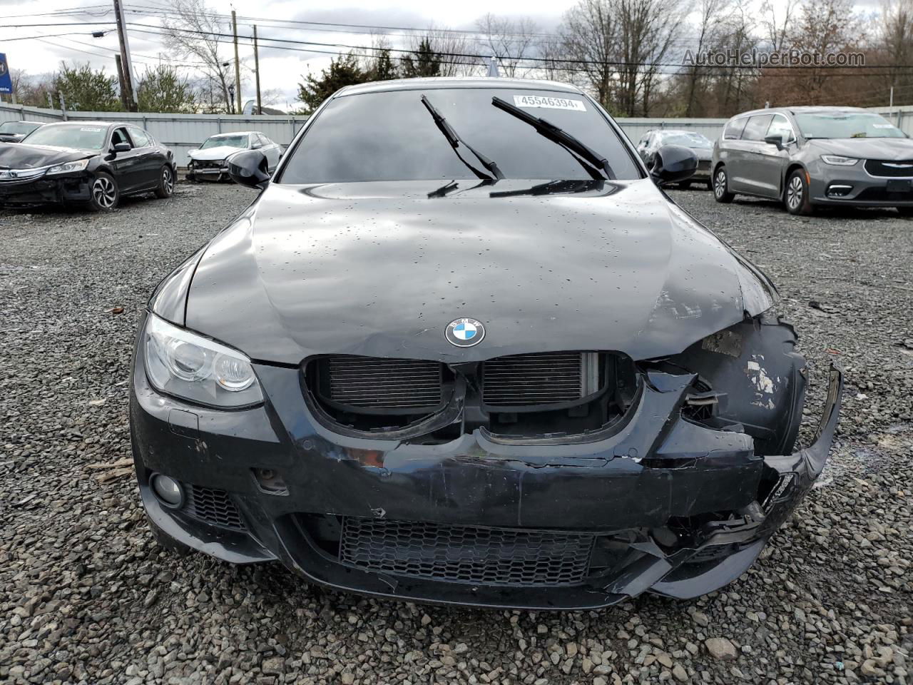 2012 Bmw 335 Xi Black vin: WBAKF9C50CE859497