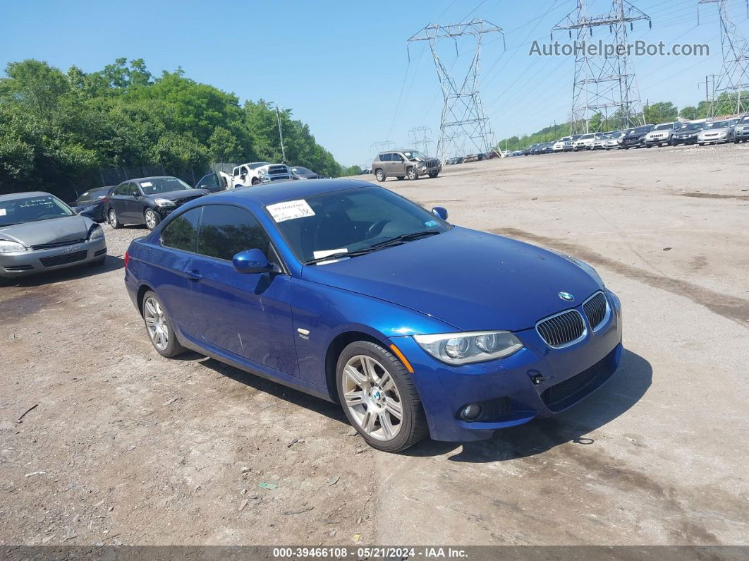 2012 Bmw 335i Xdrive Blue vin: WBAKF9C51CE859234