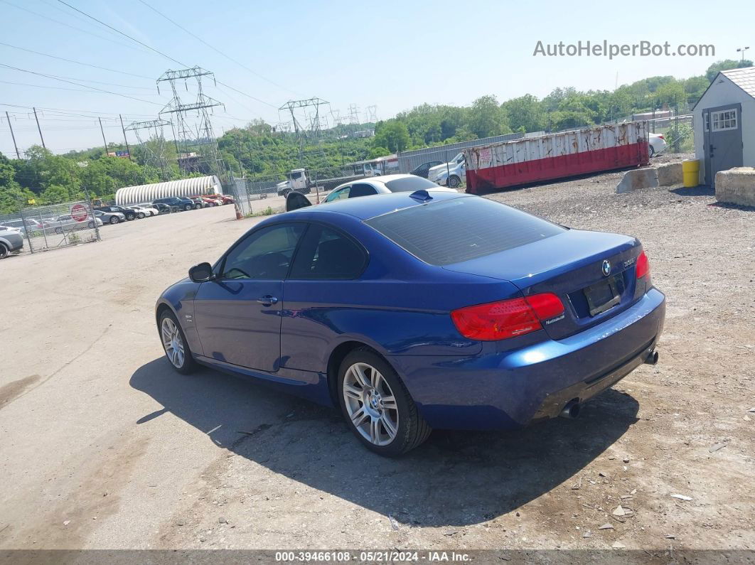 2012 Bmw 335i Xdrive Blue vin: WBAKF9C51CE859234