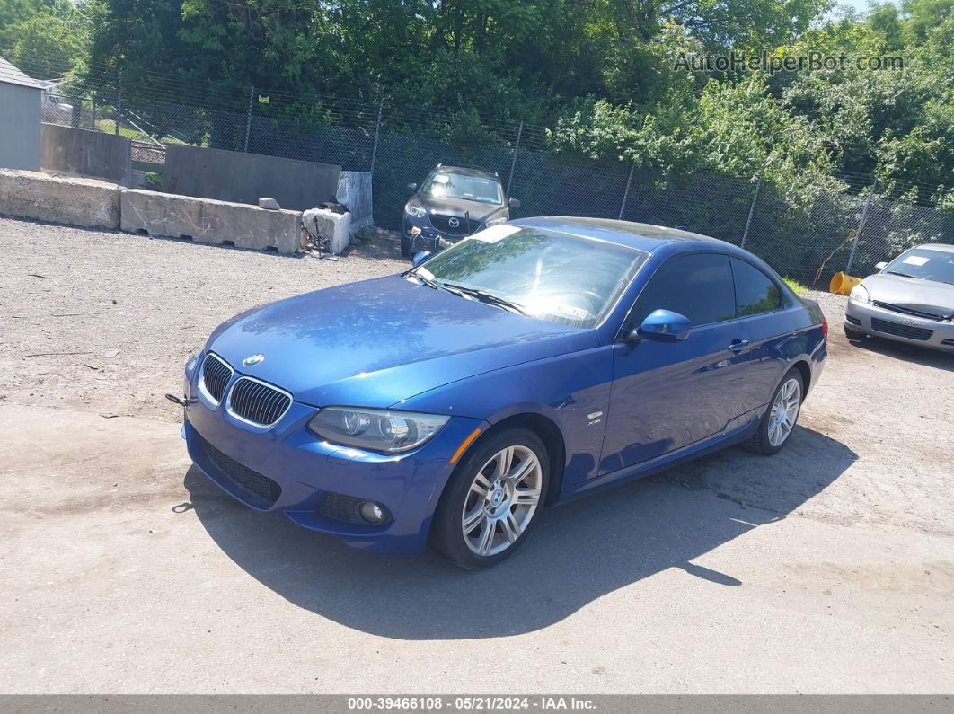 2012 Bmw 335i Xdrive Blue vin: WBAKF9C51CE859234