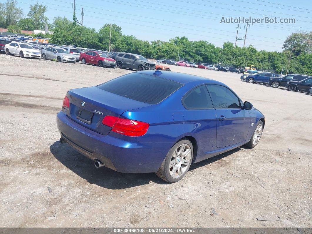 2012 Bmw 335i Xdrive Blue vin: WBAKF9C51CE859234