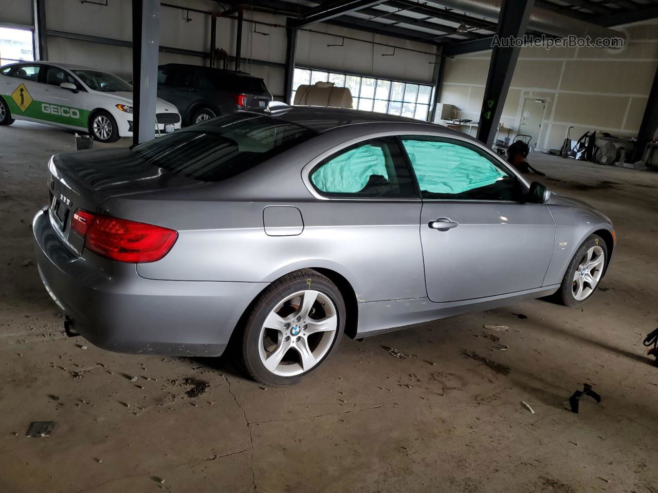 2011 Bmw 335 Xi Silver vin: WBAKF9C55BE619599