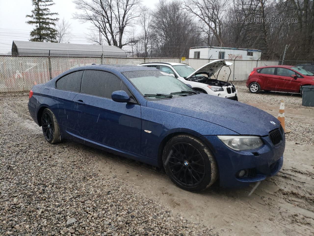 2011 Bmw 335 Xi Синий vin: WBAKF9C56BE671999