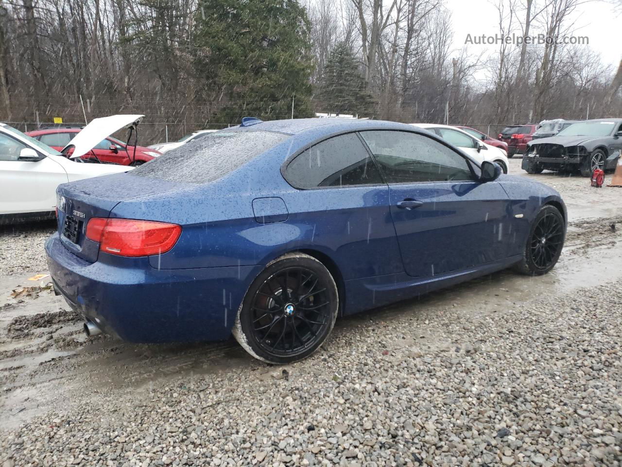 2011 Bmw 335 Xi Blue vin: WBAKF9C56BE671999