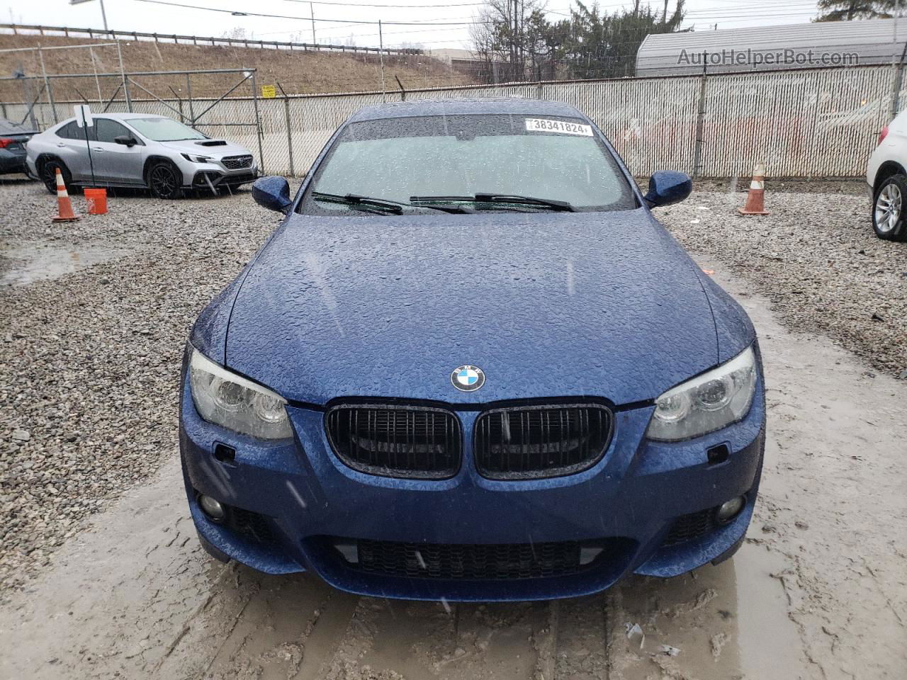 2011 Bmw 335 Xi Синий vin: WBAKF9C56BE671999