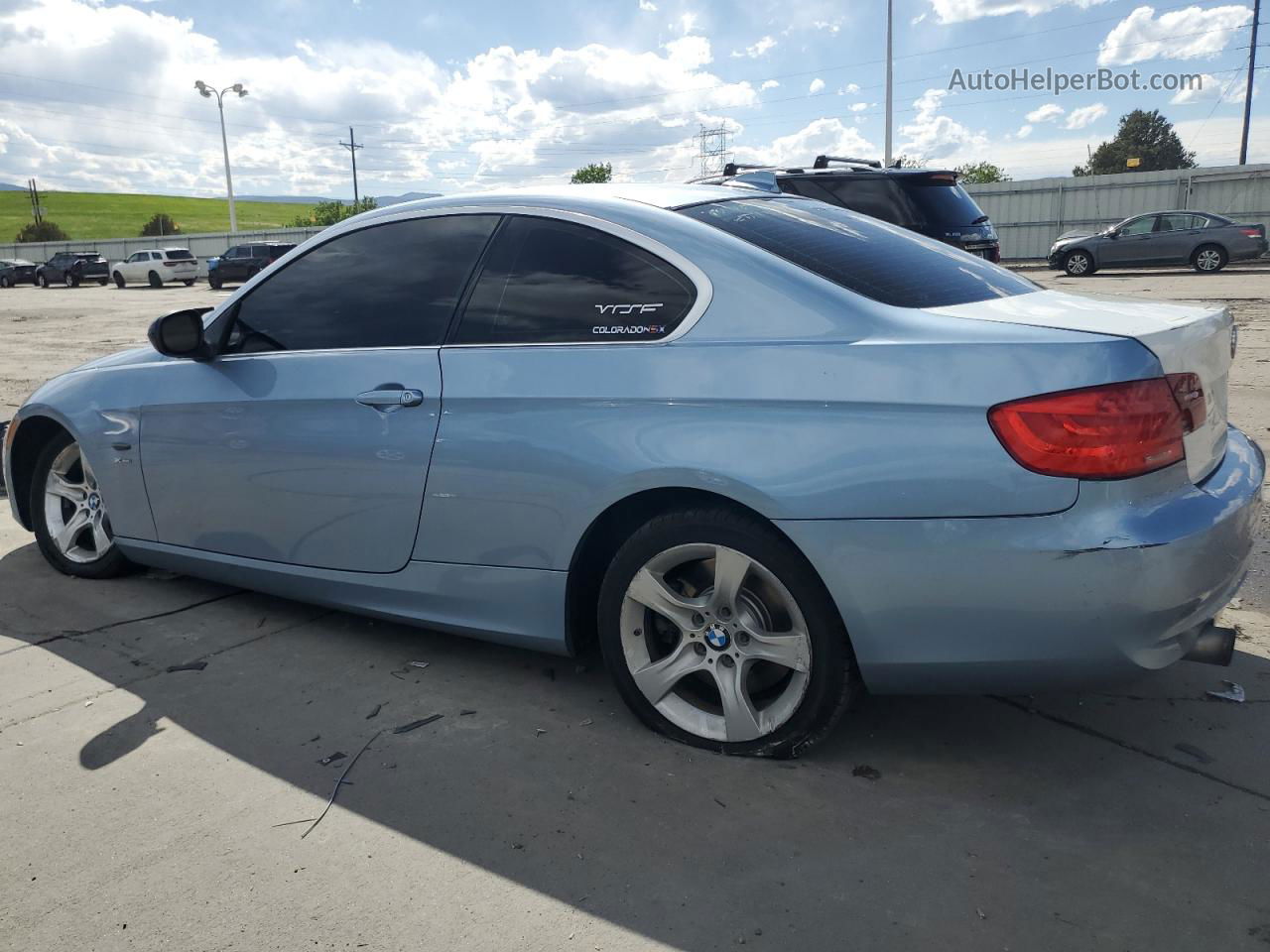 2012 Bmw 335 Xi Blue vin: WBAKF9C57CE620707