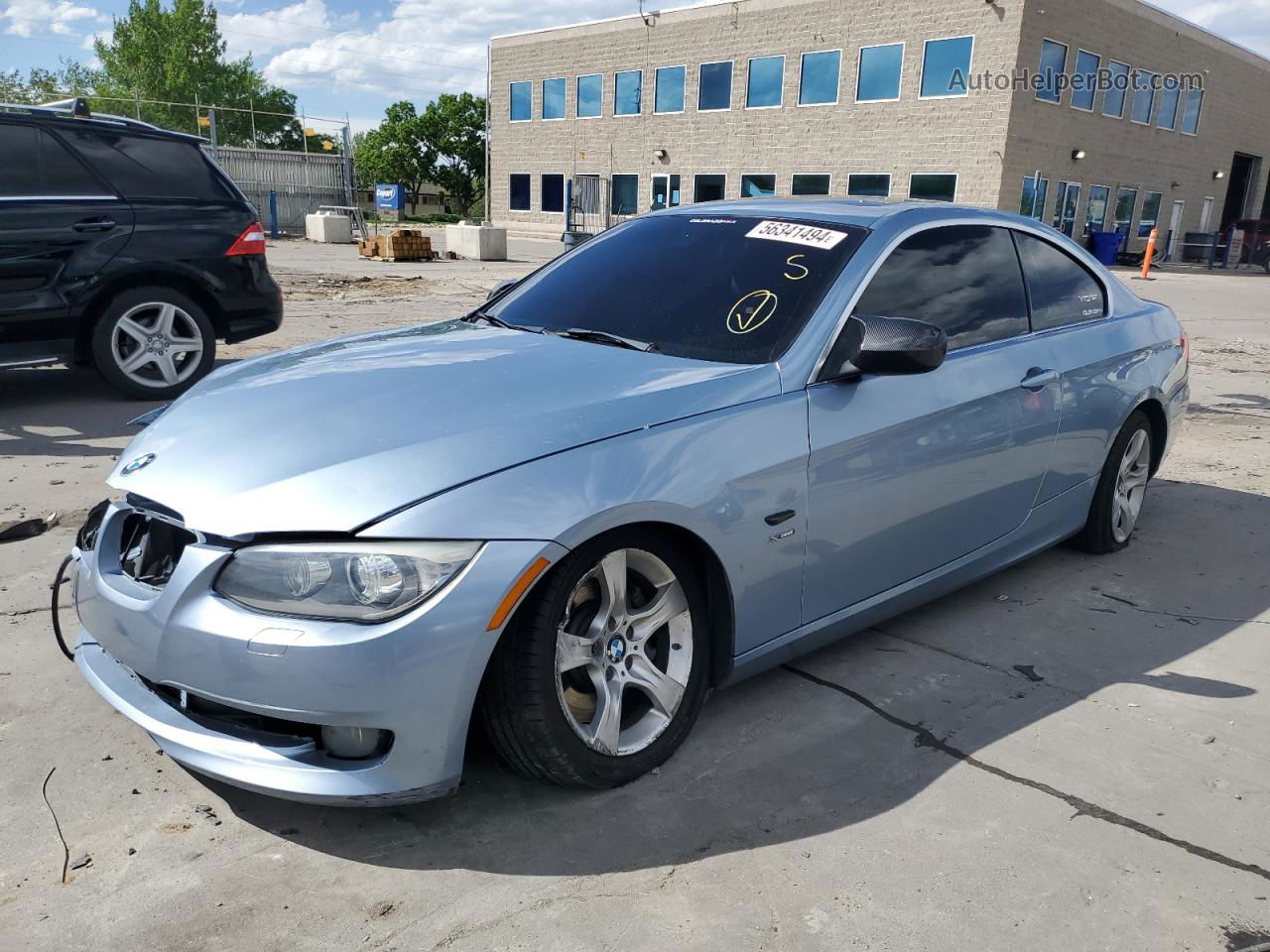 2012 Bmw 335 Xi Blue vin: WBAKF9C57CE620707