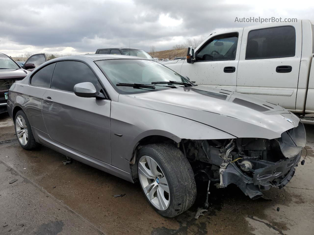 2012 Bmw 335 Xi Gray vin: WBAKF9C57CE859609