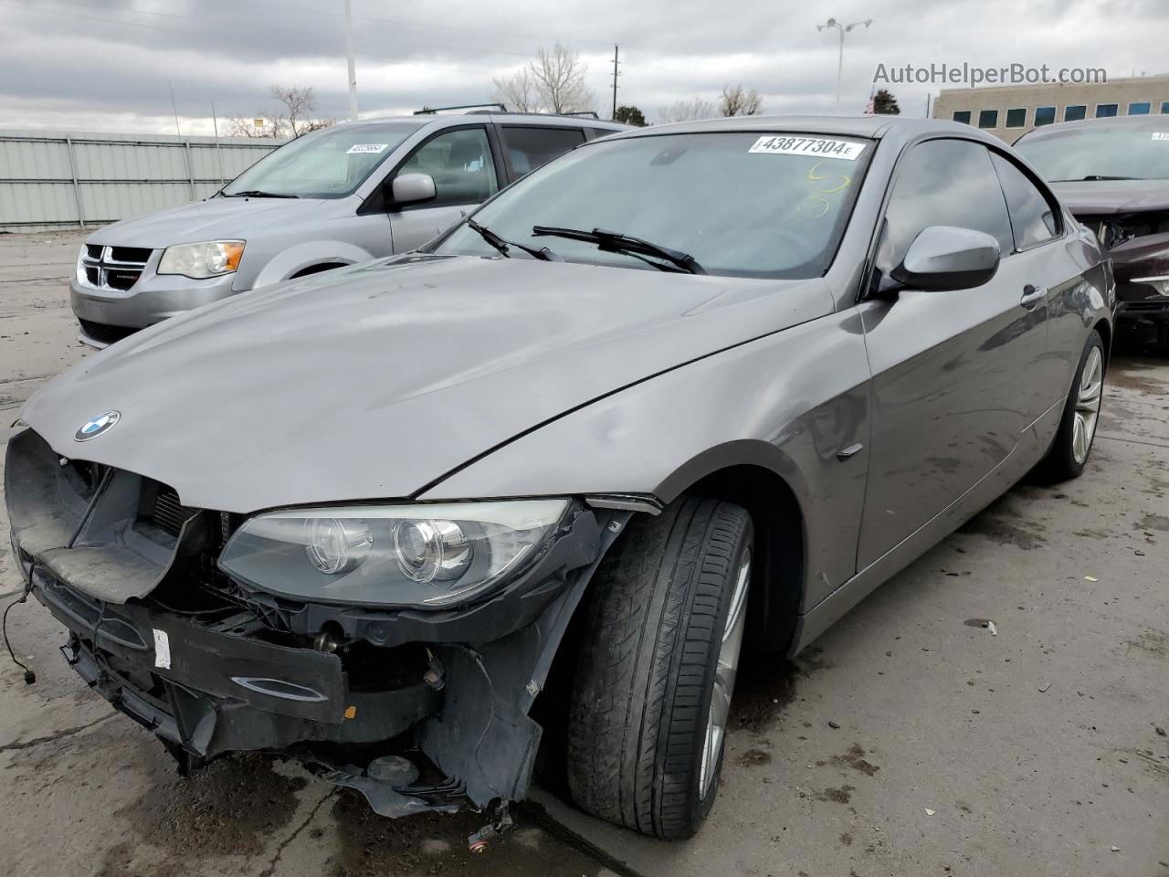 2012 Bmw 335 Xi Gray vin: WBAKF9C57CE859609